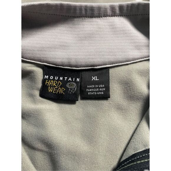 Mountain Hardwear Mens Gray Short Sleeve 1/4 Zip Cycling Athletic Jersey XL - Picture 13 of 16